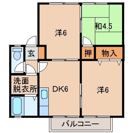 セジュールゆうの物件間取画像